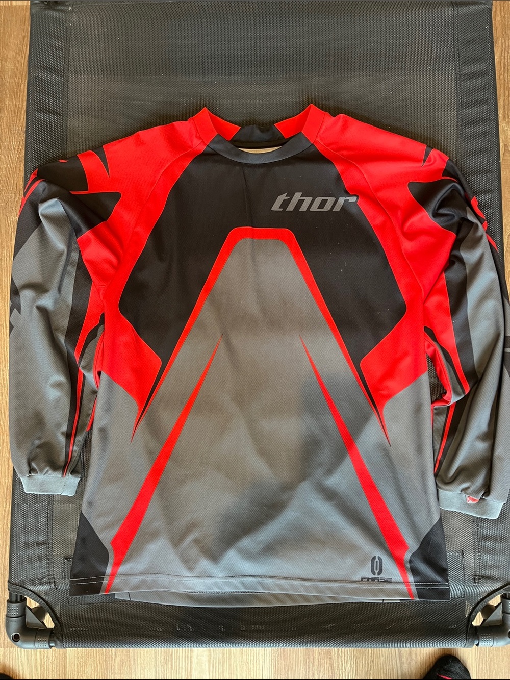 Thor Red, Black & Gray Motocross Jersey